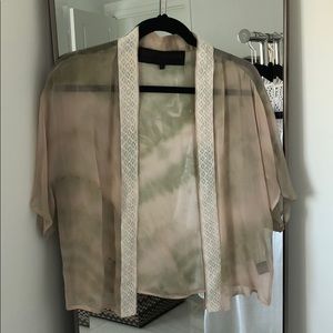 LEYENDECKER Sheer Short Sleeve Jacket